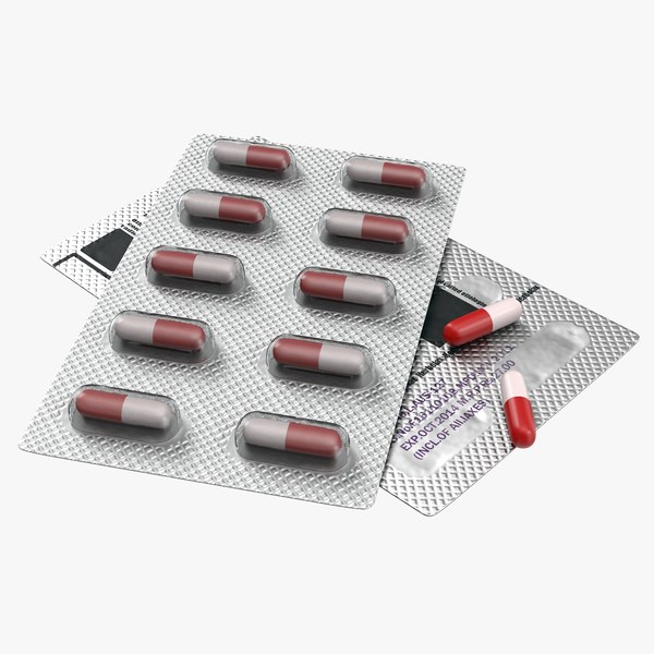 3ds max capsule blister pill pack