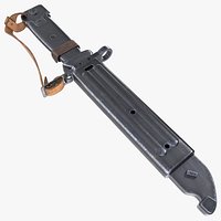 Kalashnikov Bayonet Knife 6x4 USSR Old Black