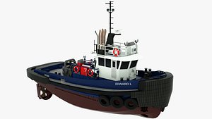Tugboat Edward L 3D model