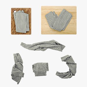 Towel set 02 3D model