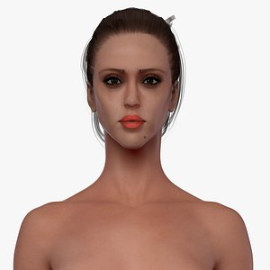 3D realistic female character body