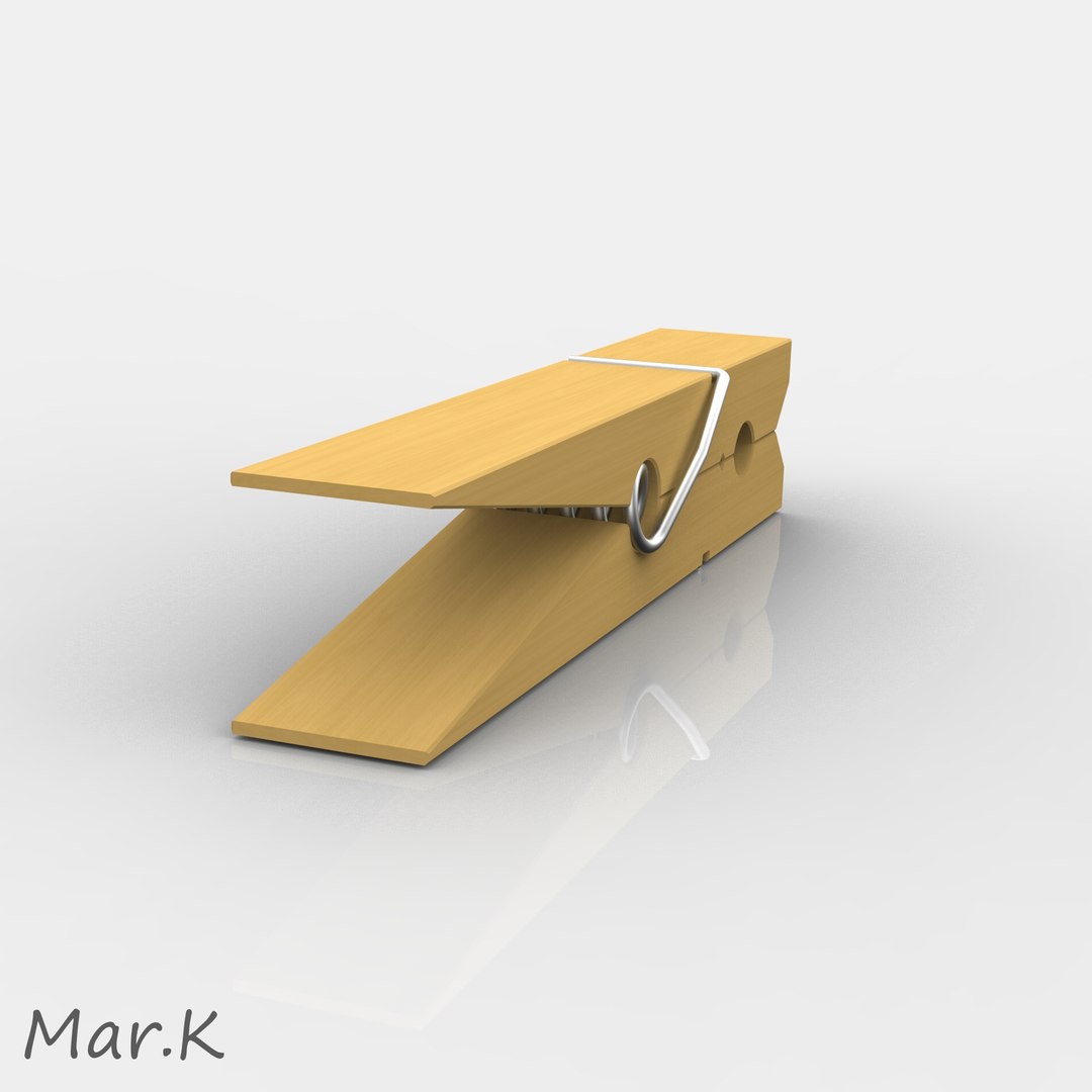 Clothespin Cloth Pin 3d Obj