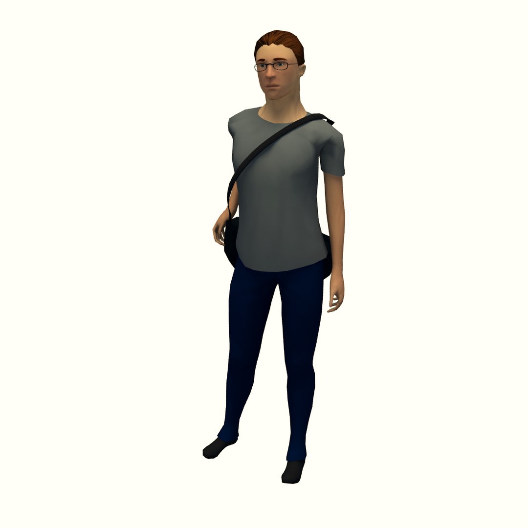 3d model generic messenger
