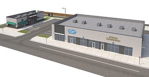 3D retail store model