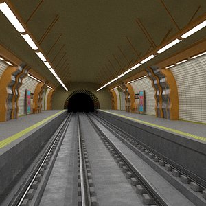 metro station 3D model
