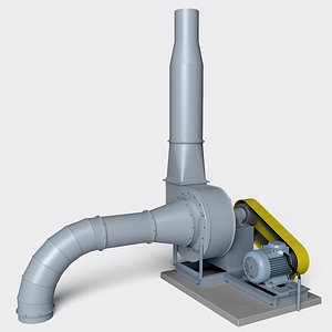 3d model industrial fan