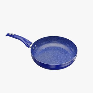 Blue Frying Pan 3D model