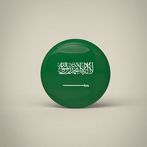 Saudi Arabia Badge 3D model