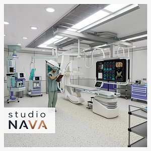 Medical Environments-Radiology-Catheterization Lab-Full Scene 3D