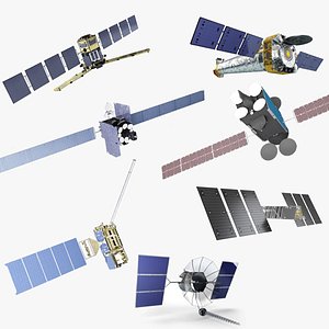 Satellite Collection 7 in 1 3D model