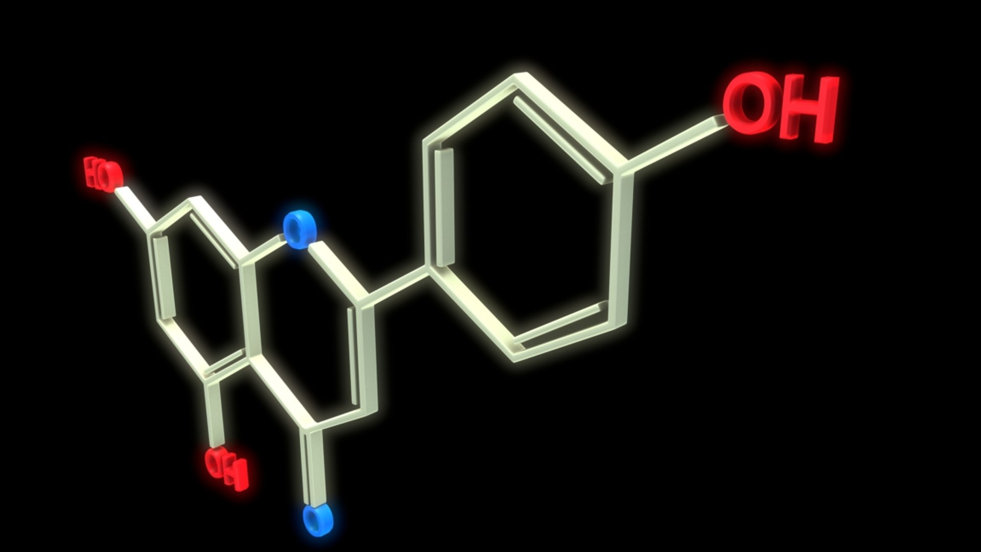 3D Flavonoids Chemically Structure - TurboSquid 1238345