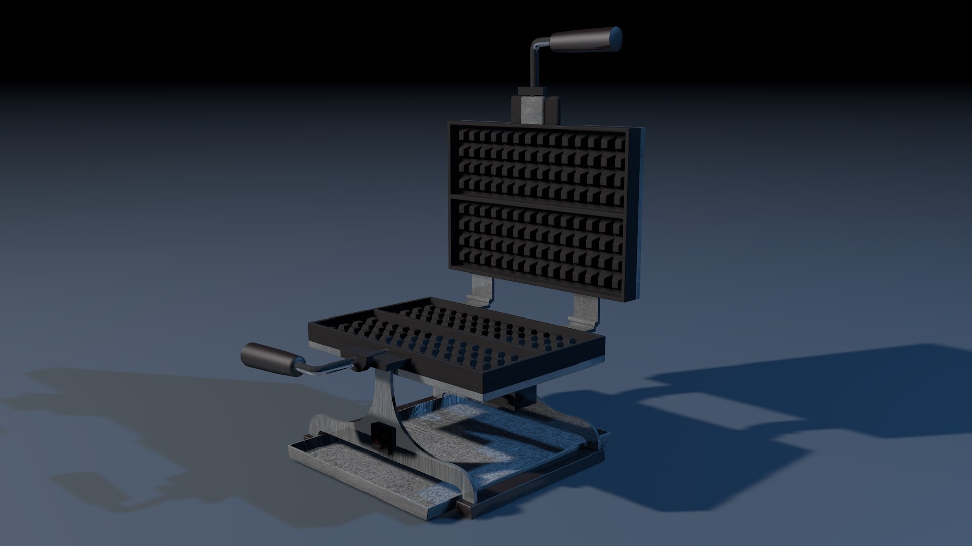 waffle iron model https://p.turbosquid.com/ts-thumb/F4/LD6E2Y/Z2/waffleiron6/jpg/1612260101/1920x1080/fit_q87/367855438394b404bd8421418ddf8f930161278e/waffleiron6.jpg
