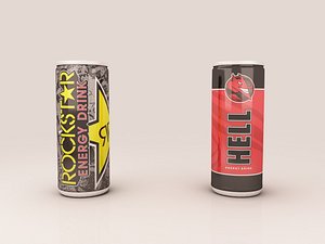 cans energy drink 3D model