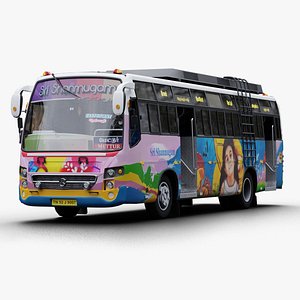 3D SST Private bus of Tamil Nadu model