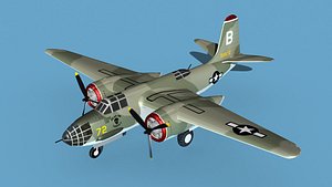Douglas A-20A Havoc V04 3D model