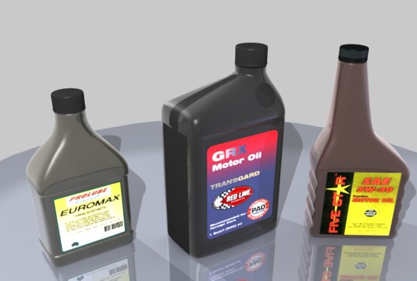 3ds max motor oil containers