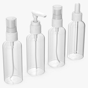 cosmetic bottles 100 ml 3D
