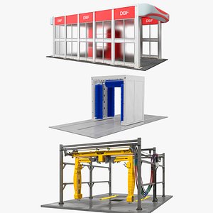 Car Wash Systems Collection 2 3D model