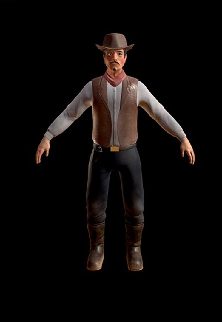 Cowboy Model - TurboSquid 1840638