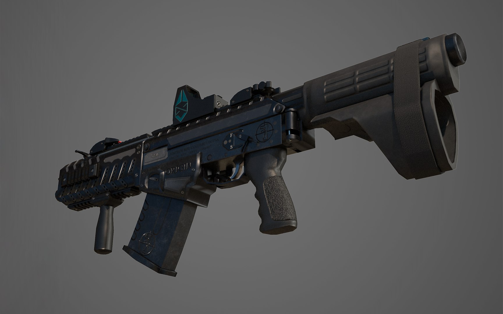 Shotgun Fostech Origin-12 Model - Turbosquid 1388209