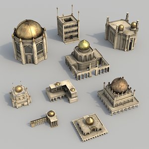 Arabian city - courtyard buildings