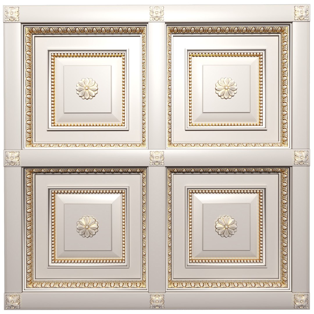 Classical Modern Coffered Ceiling 3d Model 3d Turbosquid 1912161