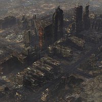 Ruined Scifi City from Dystopia Kit