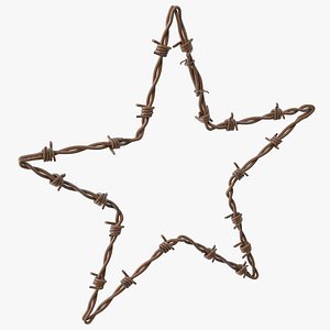 Star Shaped Barbed Wire Rusty