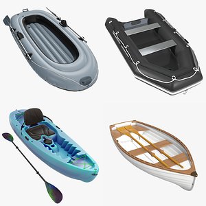 inflatable kayak boat 3D model