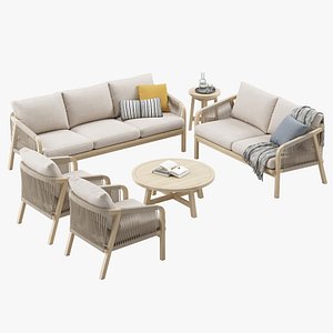 Outdoor Garden Woven Lounge Set by Kettler
