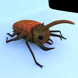 futuristic beetle 3D model