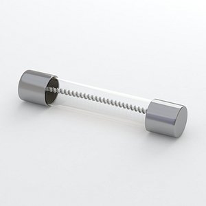 3D Glass Tube Fuse Silver 04