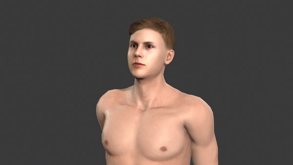 3D model character rigged t