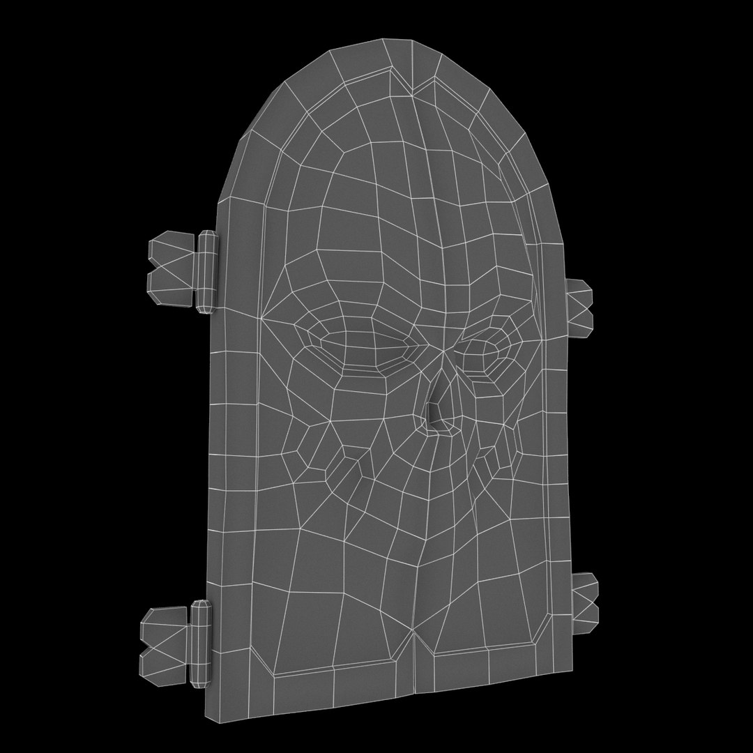 3d Gate Skull Ornament Model