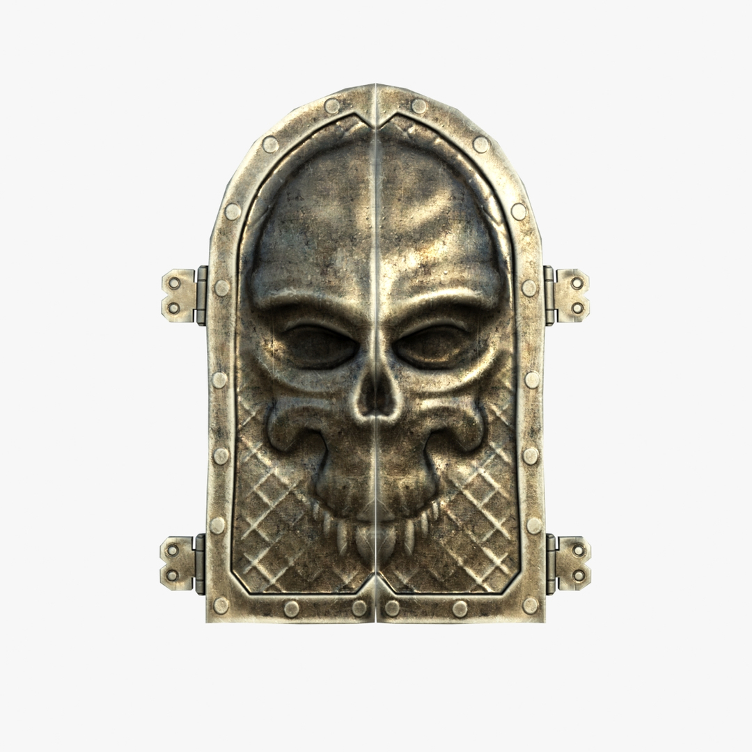 3d Gate Skull Ornament Model