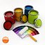 paint cans 3d model
