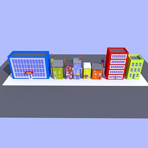3D cartoon street 2a