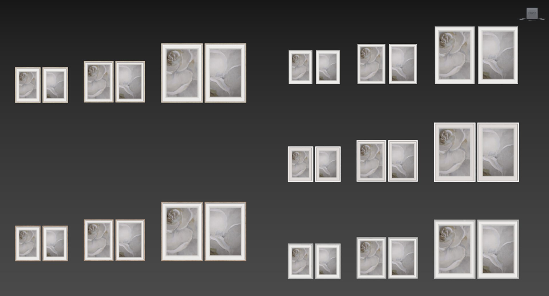 Picture Frames Set-499 3D Model - TurboSquid 2203607
