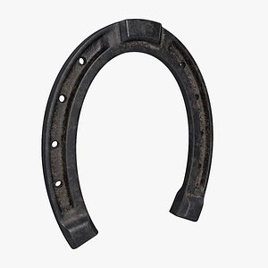 Model of a horseshoe with PBR textures