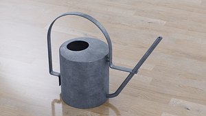 3D model metal watering can