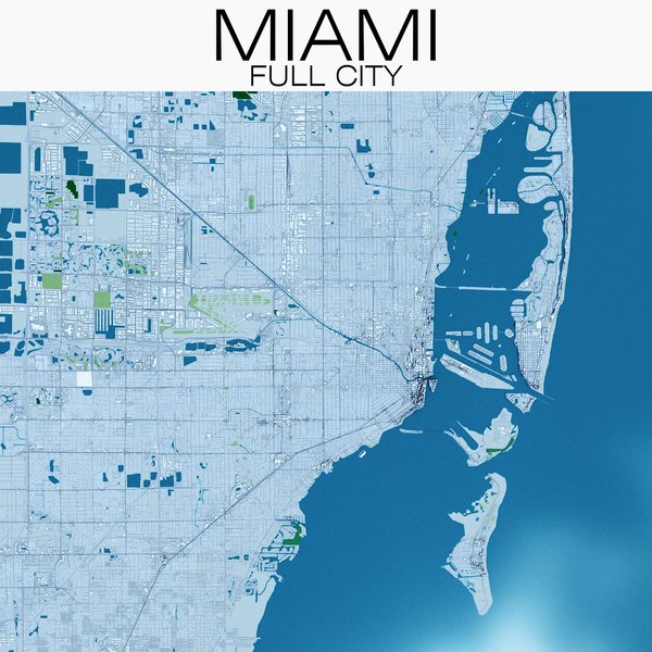 modelo 3d Miami + Terreno - TurboSquid 1405221