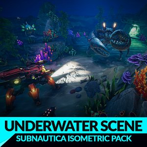 Isometric Underwater Environment Asset Pack