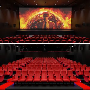 3D model Cinema Theater 3D Model