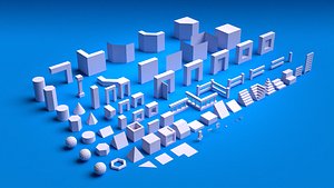 Free 3D Modular Low Poly Assets For Prototyping 3D