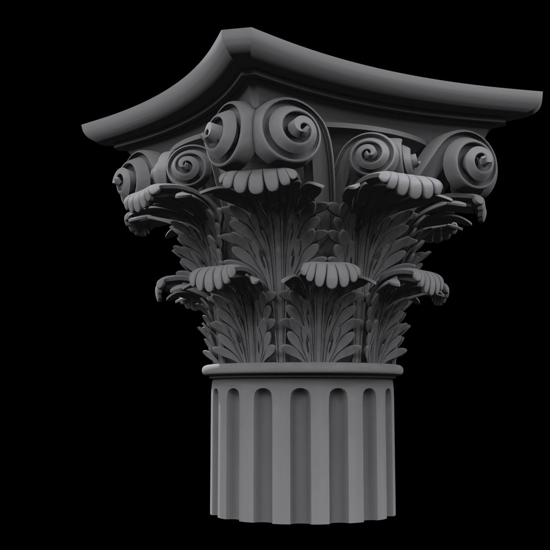 3d Model Of Greek Doric