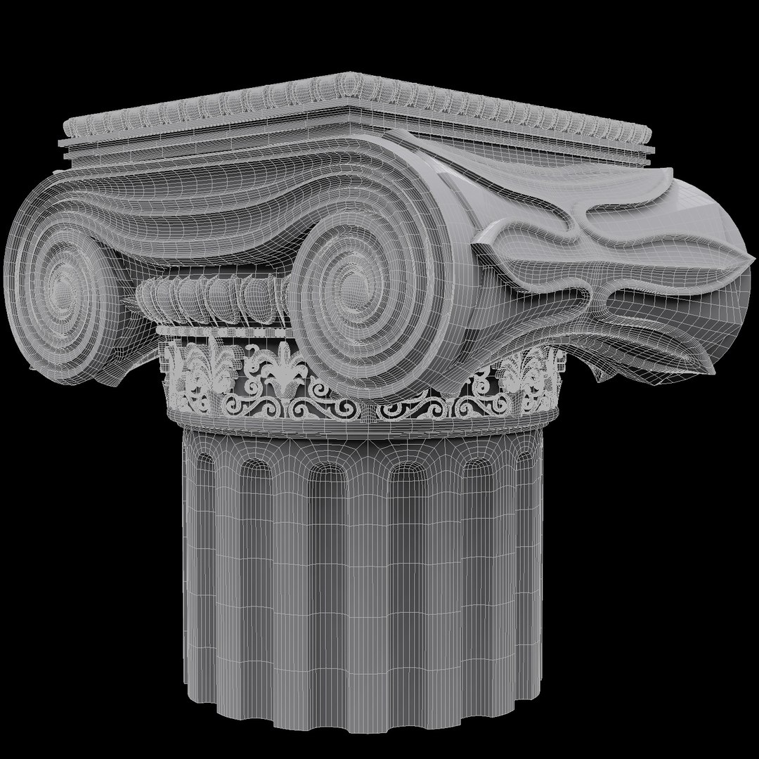 3d Model Of Greek Doric