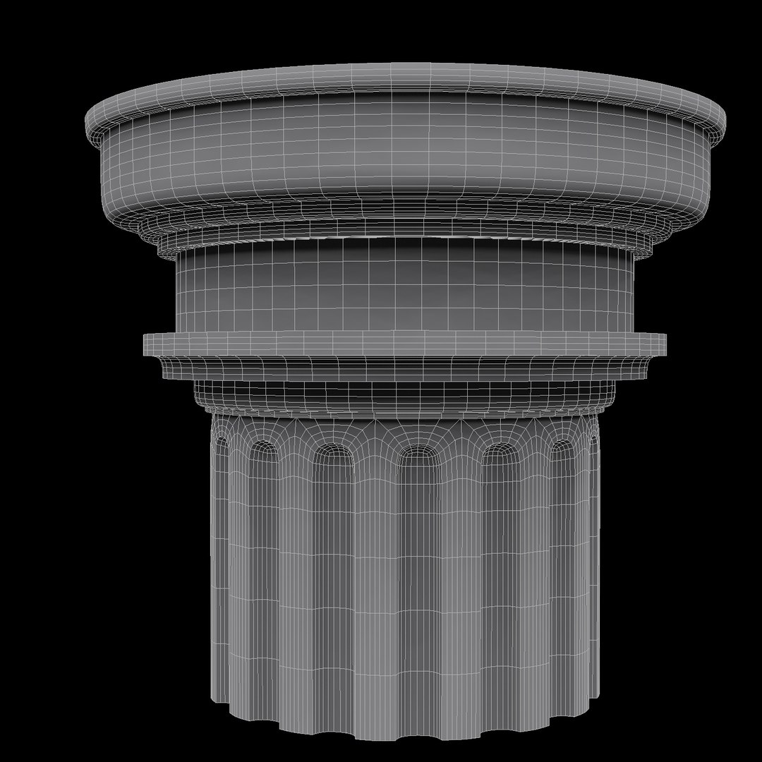 3d Model Of Greek Doric
