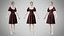 Dress 09 Chocolate Velvet With Design
