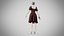 Dress 09 Chocolate Velvet With Design