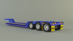 Low Boy Trailer 3D